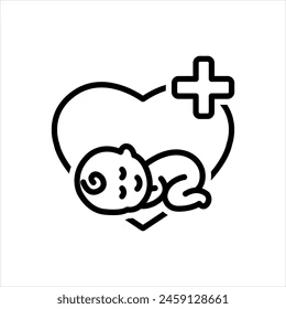 vector black line icon pediatric 260nw 2459128661 vector black line icon pediatric 260nw 2459128661